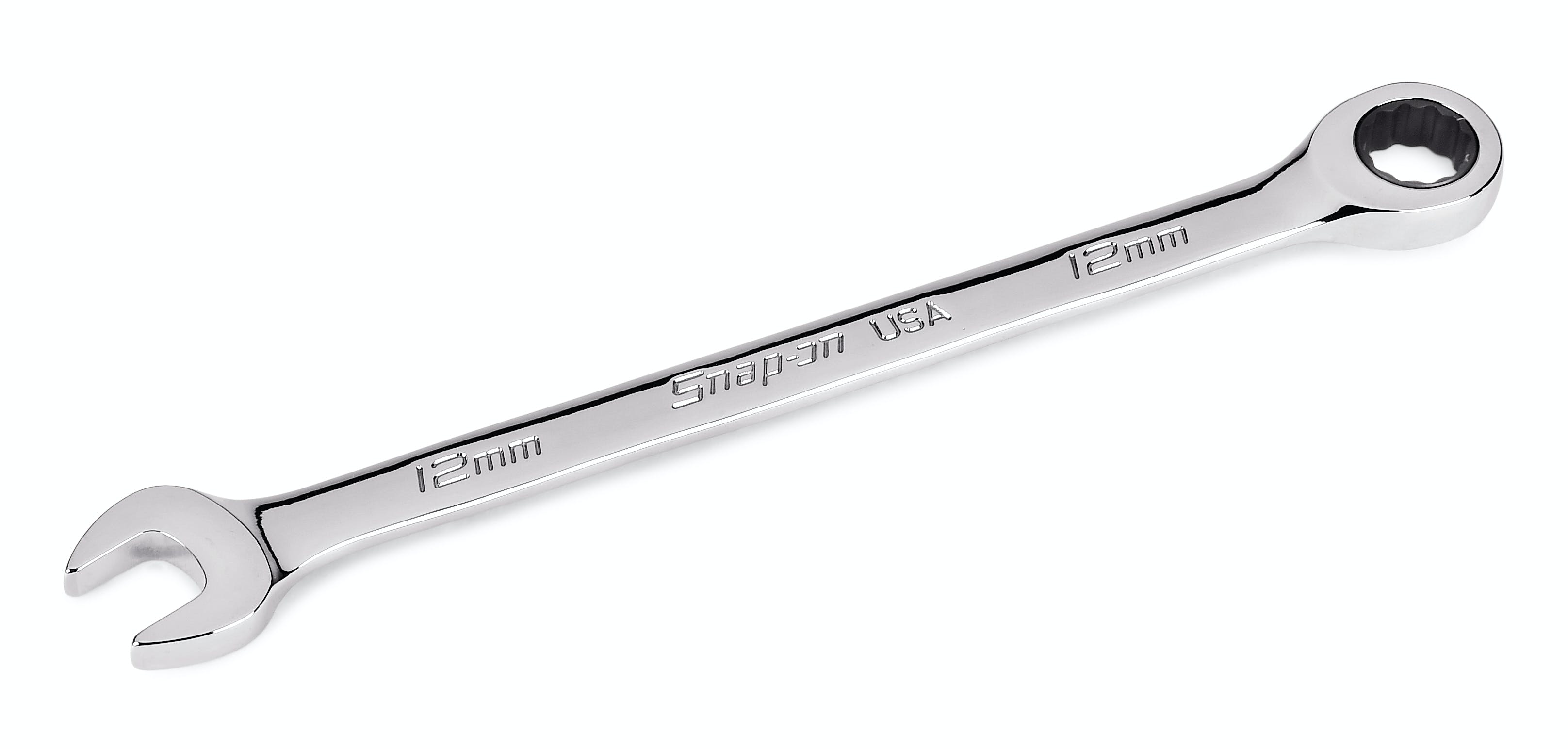 12 mm 12-Point Metric 0° Offset Ratcheting Combination Wrench | OXRM12A 12 mm 12-Point Metric 0° Offset Ratcheting Combination Wrench | OXRM12A